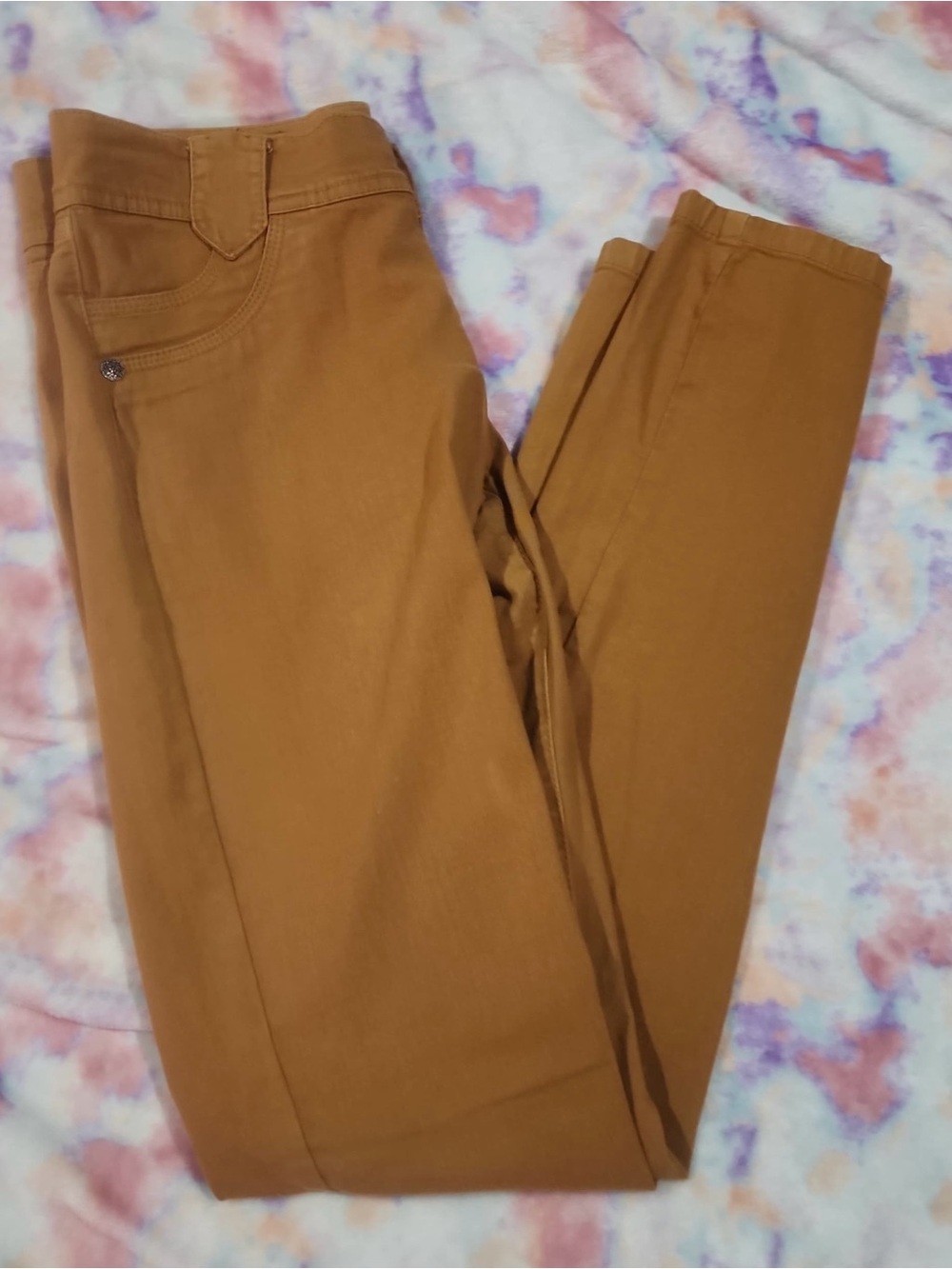 Women’s Slim Skinny Jeans in Warm Caramel Brown